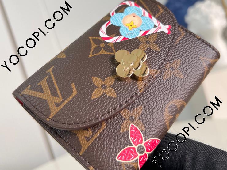 M12220】 LOUIS VUITTON ルイヴィトン モノグラム 財布 コピー 24新作 ROSALIE ポルトモネ・ロザリ レディース 二つ折り 財布_ルイヴィトン 二つ折り財布_ルイヴィトン 財布_ルイヴィトンコピー_ブランドコピー優良店